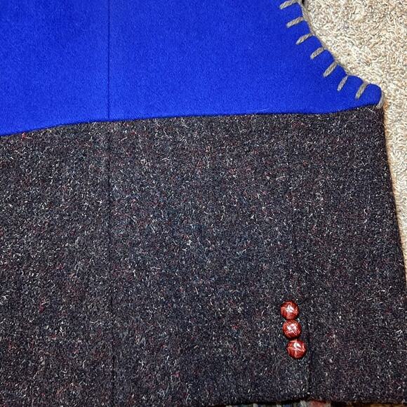 Baabaazuzu Upcycled Vintage Wool Vest Women's Small Medium Cozy Warm Hippy Boho - Picture 10 of 15